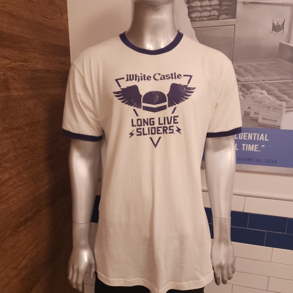 Unisex White Castle T-shirt Size XL - Picture 3 of 4